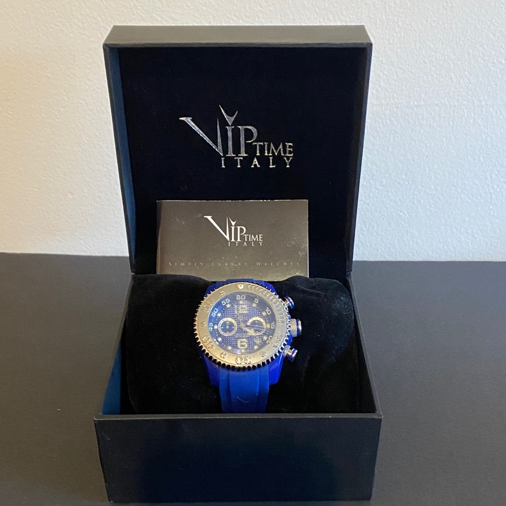 Men's Blue Chronograph Watch